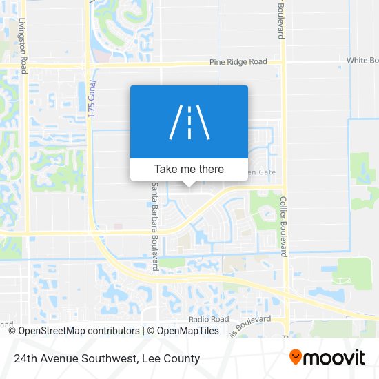 24th Avenue Southwest map