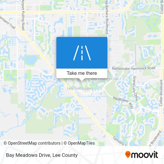 Mapa de Bay Meadows Drive