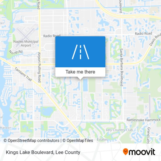 Kings Lake Boulevard map