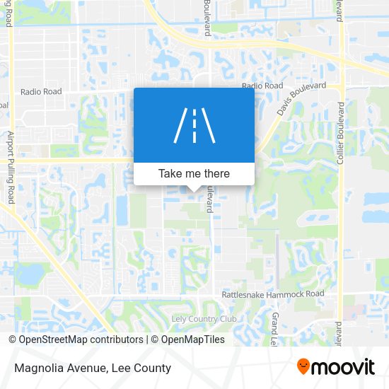 Magnolia Avenue map