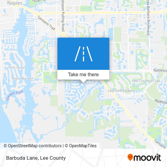 Mapa de Barbuda Lane
