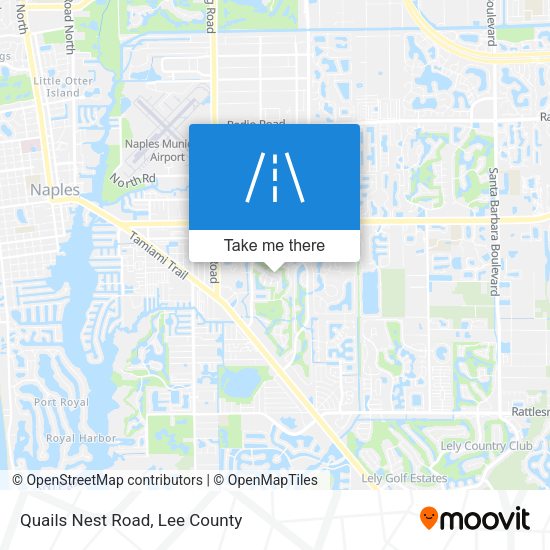Quails Nest Road map