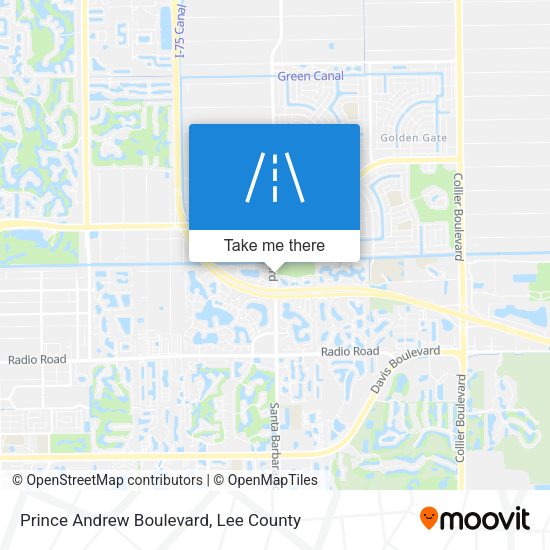 Prince Andrew Boulevard map
