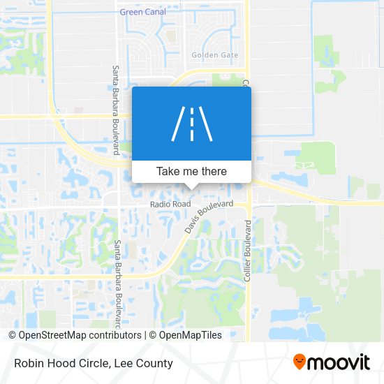 Mapa de Robin Hood Circle