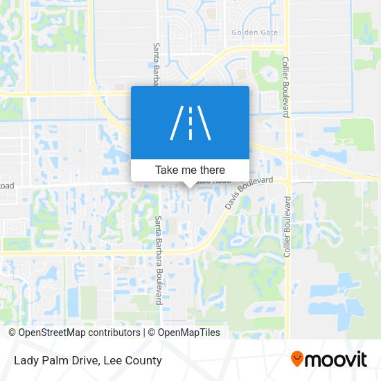 Lady Palm Drive map