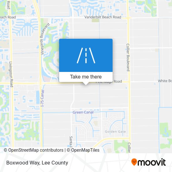 Mapa de Boxwood Way