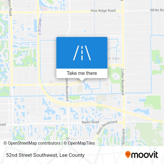 52nd Street Southwest map