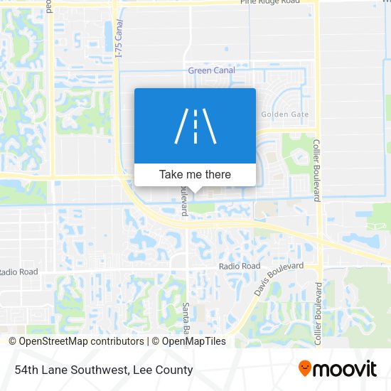 54th Lane Southwest map