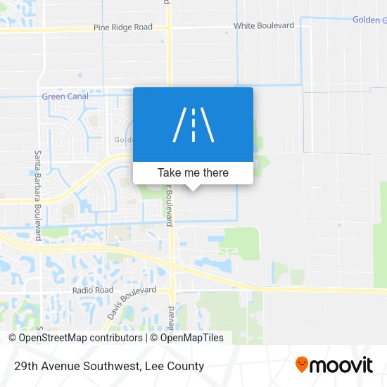 29th Avenue Southwest map