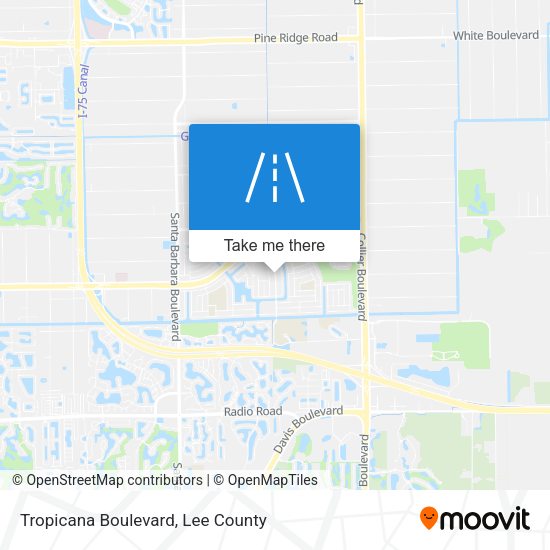 Tropicana Boulevard map