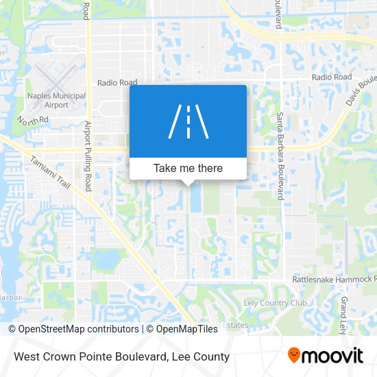 West Crown Pointe Boulevard map