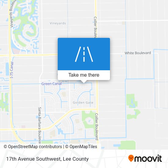 17th Avenue Southwest map