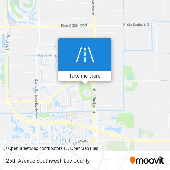 25th Avenue Southwest map