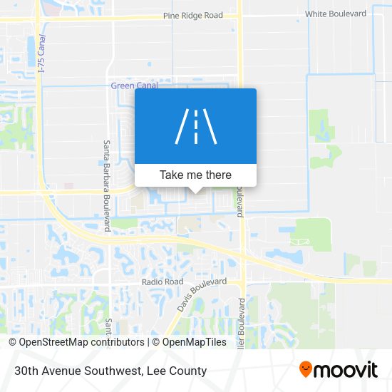 30th Avenue Southwest map