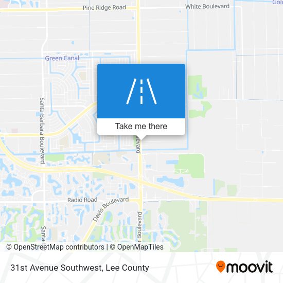 31st Avenue Southwest map