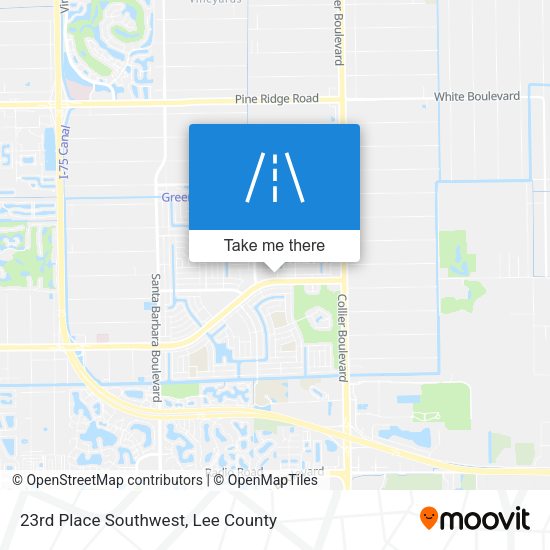Mapa de 23rd Place Southwest