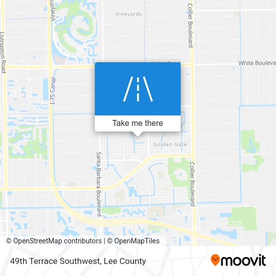 Mapa de 49th Terrace Southwest