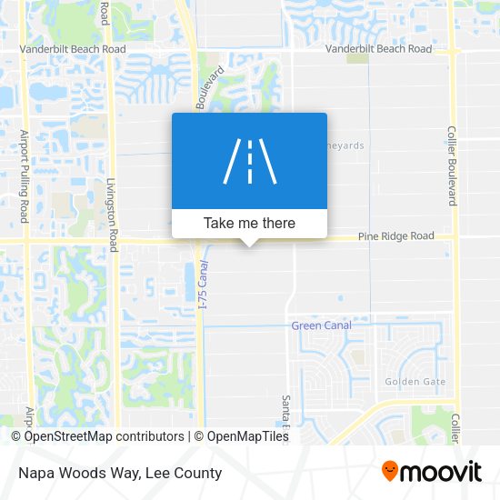 Mapa de Napa Woods Way