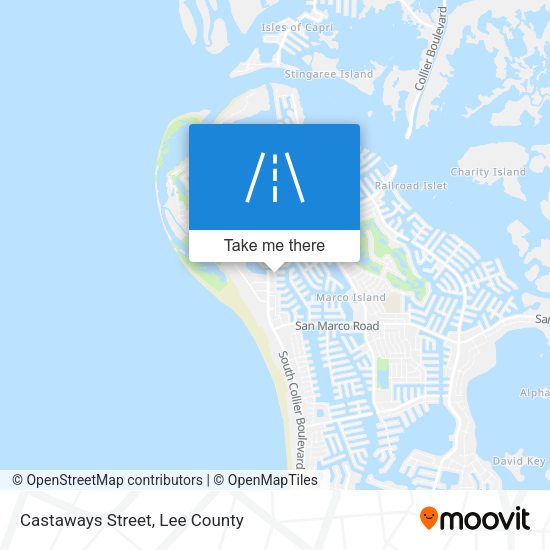 Castaways Street map