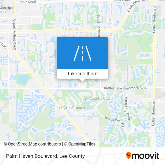 Mapa de Palm Haven Boulevard