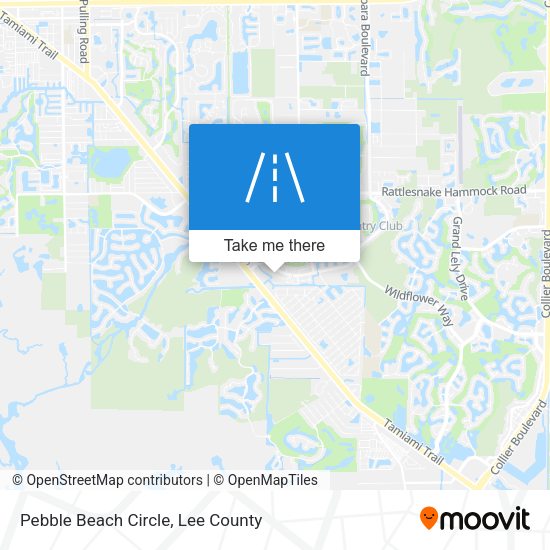 Mapa de Pebble Beach Circle