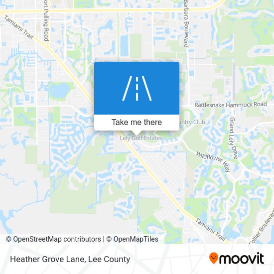 Heather Grove Lane map