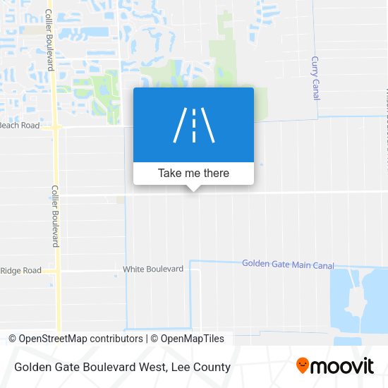 Golden Gate Boulevard West map
