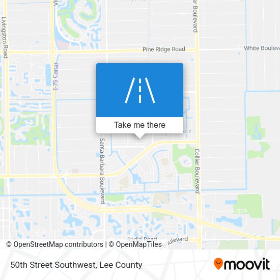 50th Street Southwest map