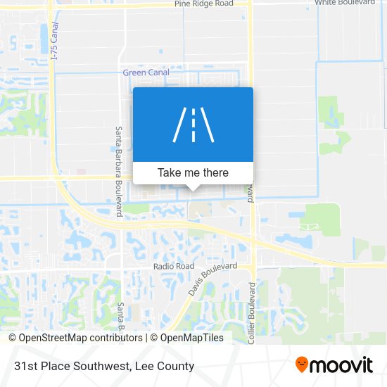 31st Place Southwest map