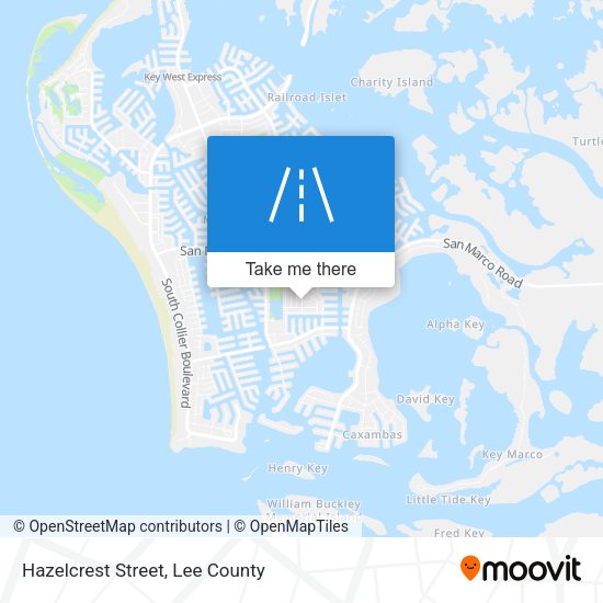 Hazelcrest Street map
