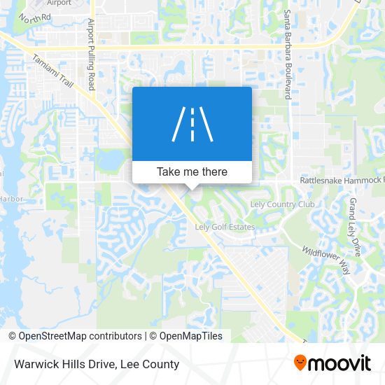 Warwick Hills Drive map