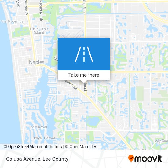 Calusa Avenue map