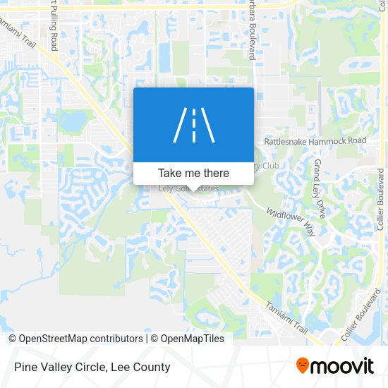 Pine Valley Circle map