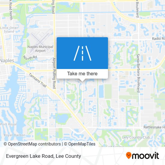 Evergreen Lake Road map