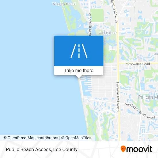 Public Beach Access map