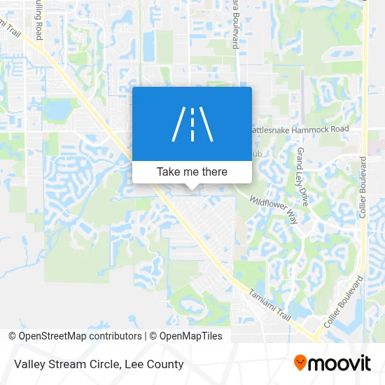 Valley Stream Circle map