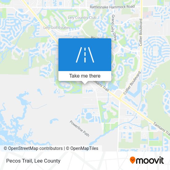 Pecos Trail map