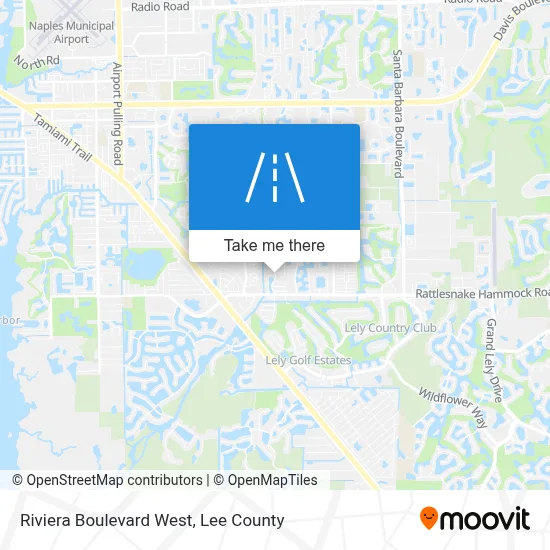 Riviera Boulevard West map