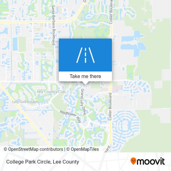 Mapa de College Park Circle