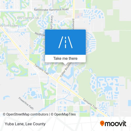 Yuba Lane map