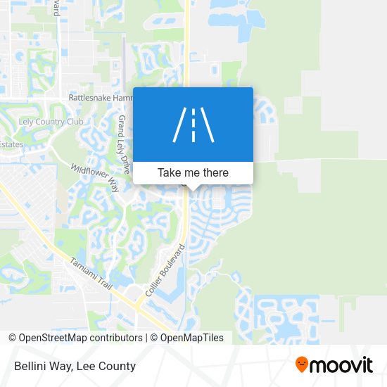 Mapa de Bellini Way