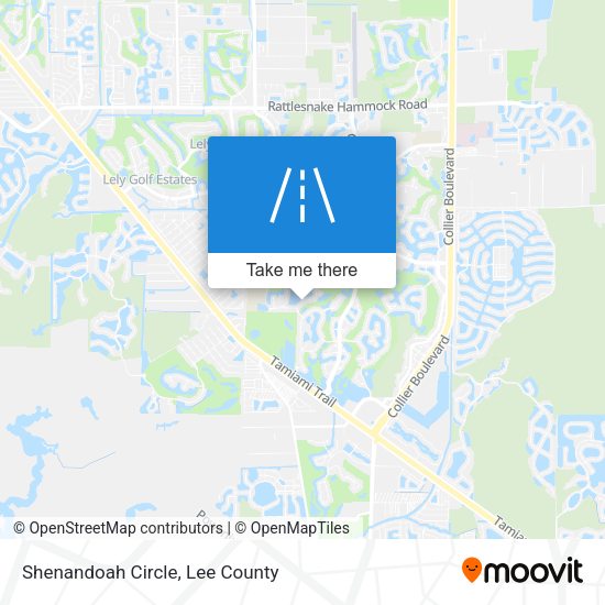 Mapa de Shenandoah Circle