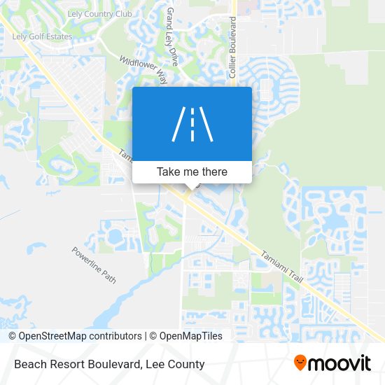 Beach Resort Boulevard map