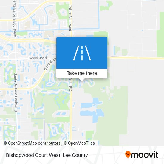 Bishopwood Court West map