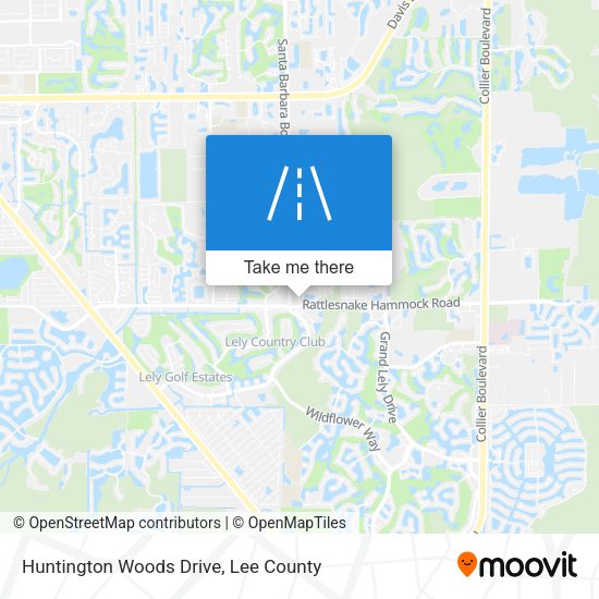 Huntington Woods Drive map