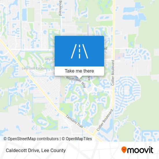 Mapa de Caldecott Drive