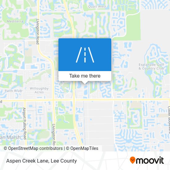Aspen Creek Lane map
