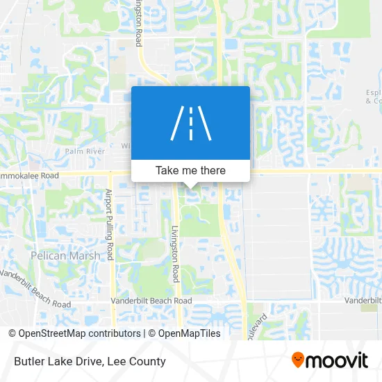 Butler Lake Drive map
