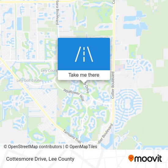 Mapa de Cottesmore Drive