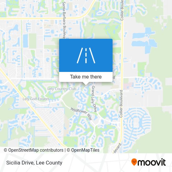 Mapa de Sicilia Drive